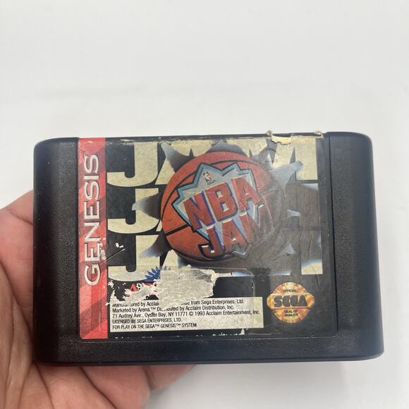 NBA Jam (Sega Genesis, 1994) TESTED - Picture 2 of 6